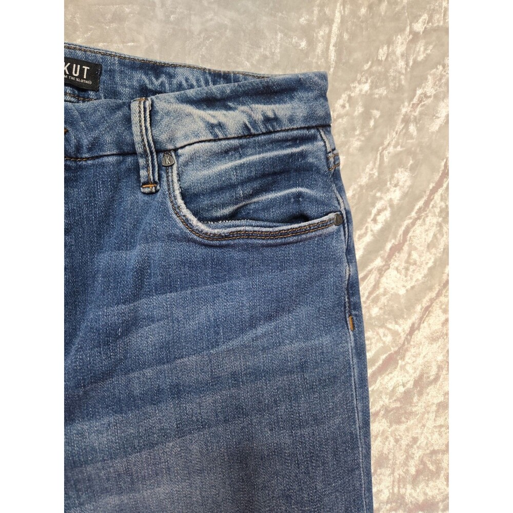 KUT from the Kloth Fab Ab Meg High-Rise Wide-Leg Toughness Wash Jeans Size 10 - Picture 7 of 16